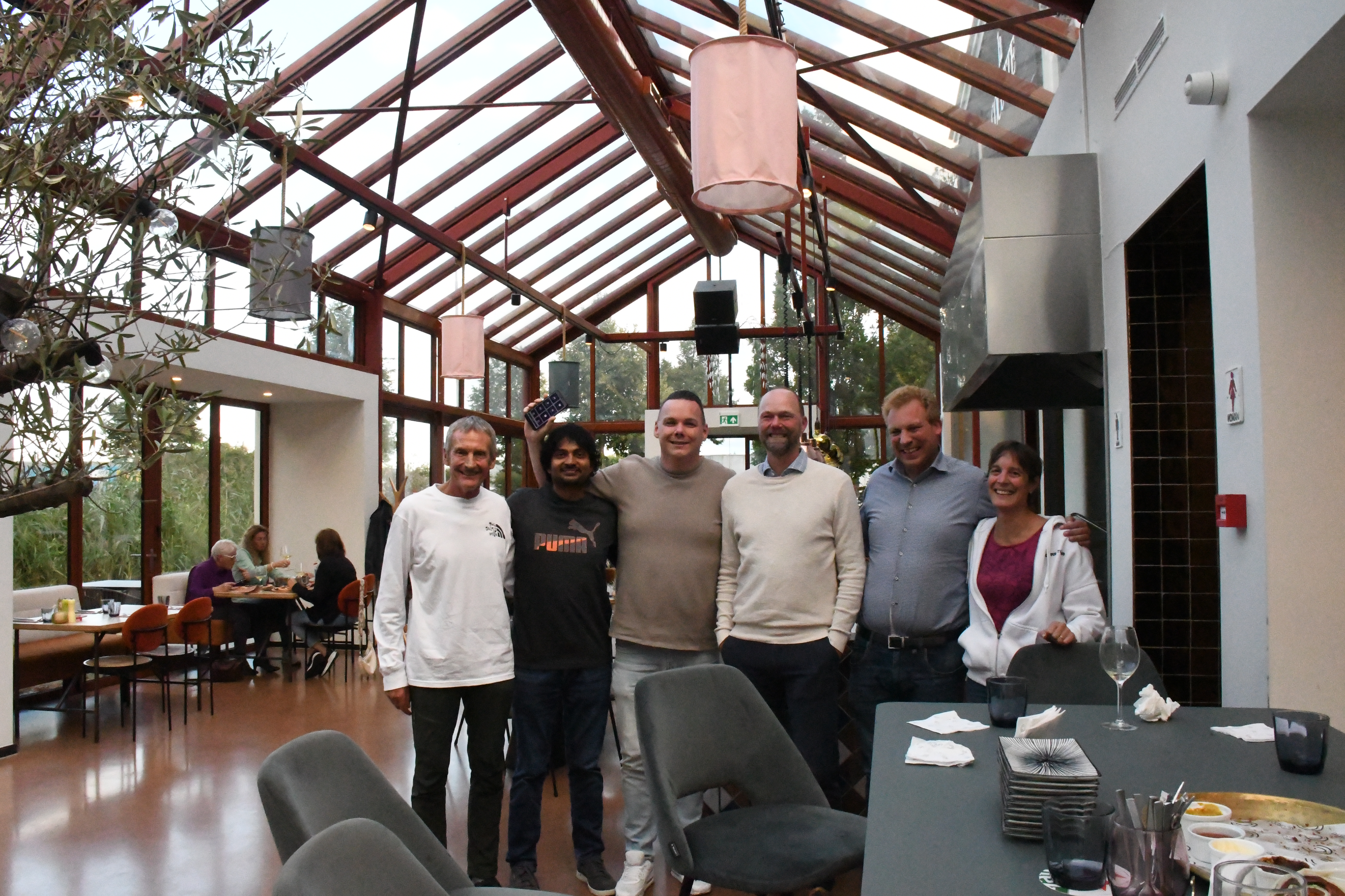 Group photo during international project engagement