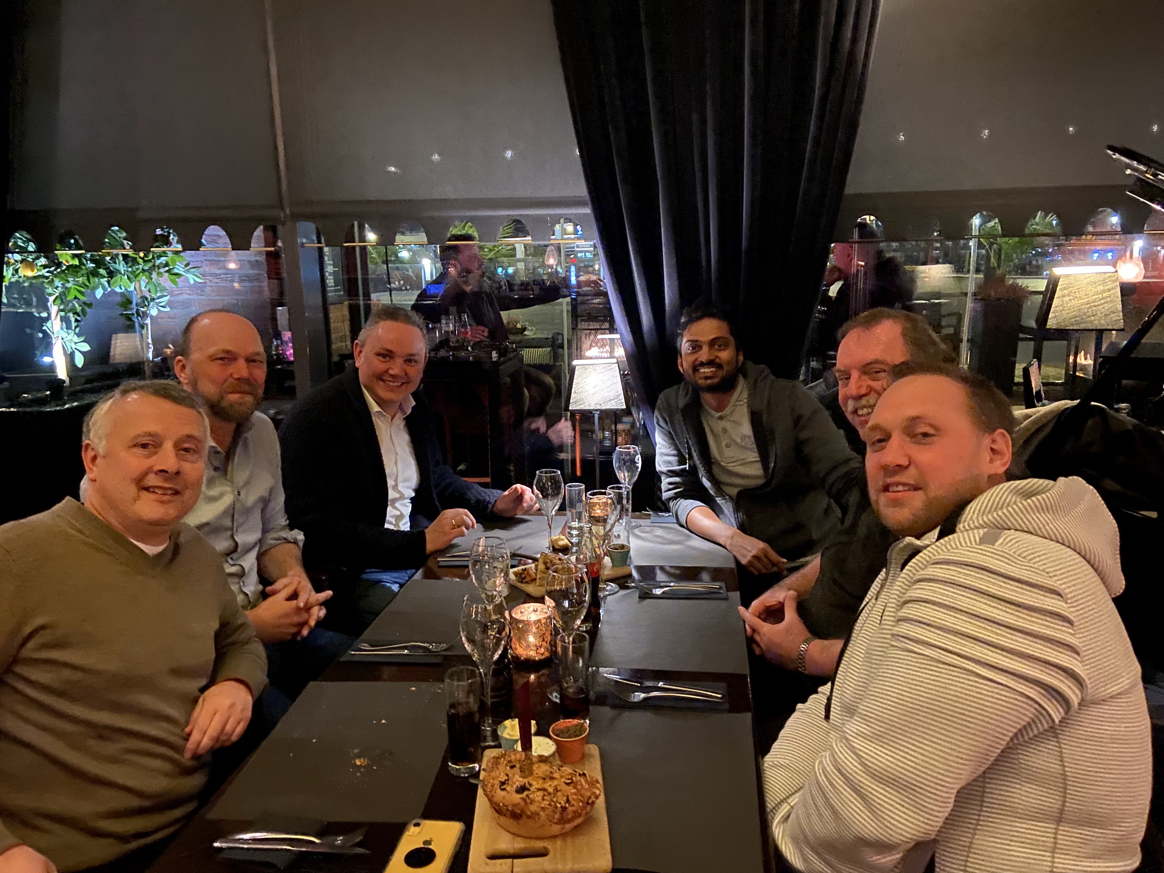 Rusiru presenting to a team in a training room